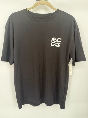 Reese Cooper Black Short Sleeve Tee with White RCOS Chest Logo